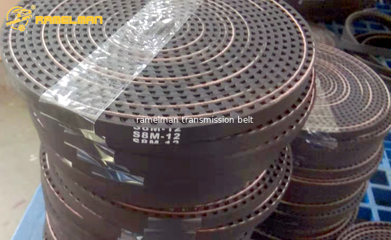opened rubber timing belt OEM quality  elevator belt roll up door belt for Industrial machinery and equipment  ramelman